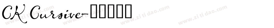 CK Cursive字体转换